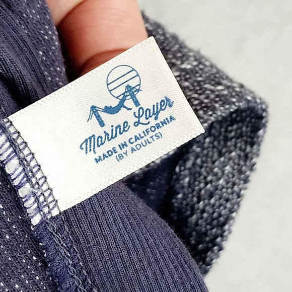 Marine Layer Womens Long Sleeve Tweed Knit  Shift Dress Size L  30GT - Picture 5 of 8